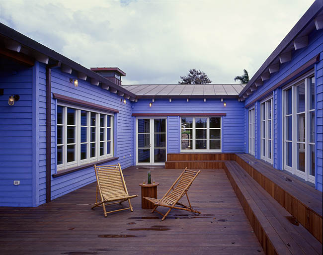 The blue house